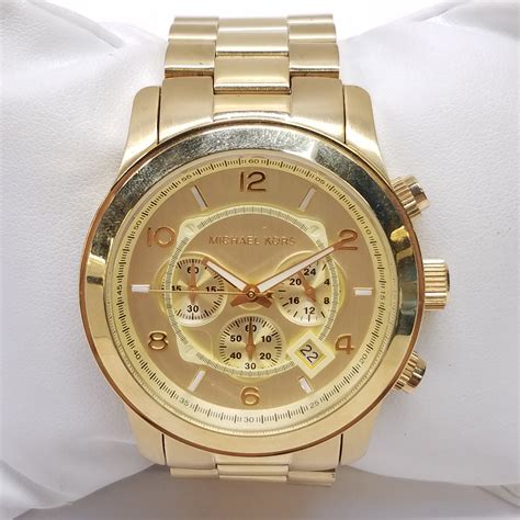 michael kors mk 8077|Michael Kors runway champagne dial.